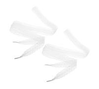 FOMIYES 2 pièces Lacets Dentelle Élastiques pour Femmes Accessoires de Chaussures Élégants pour Talons et Baskets Blanc Style Ballet