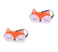 FOMIYES 2 Pièces Masque pour les yeux de renard Couverture masque pour les yeux pour femme patch yeux masques pour les yeux pour dormir masque de sommeil délicat chiffon