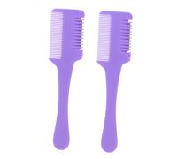 FOMIYES 2 Pièces Outil de Coiffure à Double Lame Peigne Rasoir Texturisant pour Amincir et Tailler Cheveux