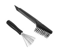 FOMIYES 2 Pièces Peigne De Nettoyage Outils De Nettoyage Des Pinceaux à Palette Nettoyer De Brosses à Cheveux En Fil Mini Pinceau De Nettoyage De Saleté De Cheveux Plumeau