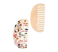 FOMIYES 2 Pièces Peigne Large Acétate Démêlant Antistatique Accessoire Coiffant pour Fixation Côté et Soin des Cheveux