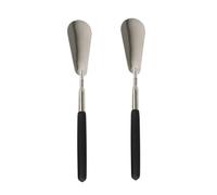 FOMIYES 2 pièces Pied Inox et Portable Manche Long Accessoire Ergonomique pour Seniors et Voyage