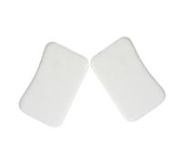 FOMIYES 2 Pièces Planche à Gratter Outil De Grattoir De Massage Masseur Modelant Le Visage Outil De Massage De Grattage Gua Sha Kit Gua Sha Gratte- Jade Xiuyan Blanche