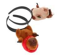 FOMIYES 2 Pièces Plush Capybara Headbands Cartoon Animal Hairband For And Adults Funny Birthday Party Photo Booth Accessory Soft Wash Face Hairband For Cosplay And Festivals