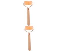 FOMIYES 2 Pièces Rouleau de massage aux pierres de sel massages masseur de Rouleau de massage facial Rouleau de massage pour le dos Masseur de cou outils de massage rouleau facial
