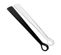 FOMIYES 2 Pièces Shoe Horn Portable Set Extra Long Plastic Shoe Puller For Seniors Pregnant Women Travel Home Office Easy Wear Without Bending