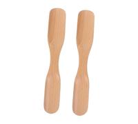 FOMIYES 2 pièces Shoe Horn Wood Double Headed Ergonomic Handle Lightweight Beech Shoe Spoon Practical For Boots And