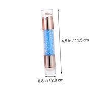 FOMIYES 2 pièces Tampon Nail Art Double Tête Transparent Q pour Manucure Professionnelle Outil de Salon et Pratique Bleu et Rose pour Stamping Ongles French Manucure