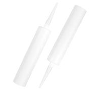 FOMIYES 2 Pièces Tubes de Mastic D'étanchéité Blanc Réutilisables | Application Sable Coloré Époxy, Colle Porcelaine Ab, Bec Fin, Dosage Facile et Usage Répété