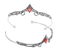 FOMIYES 2 Pièces Vintage Baroque Crown Headband Set Adjustable Rhinestone Tiara For Women Weddings Birthdays Proms Festivals Party Accessory