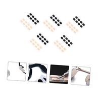 FOMIYES 20 feuilles Coussinets de Nez Mousse Eva Antidérapants pour Lunettes Auto Adhésifs Confortables Pression Rose et Noir