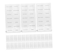 FOMIYES 20 feuilles Étiquettes Autocollantes Salle de Bain pour Bouteilles Shampooing et Cosmétiques Transparentes Autocollantes Faciles à Poser et Retirer pour Organisation et Voyage