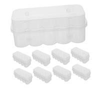 FOMIYES 20 pièces Boîte de Rangement pour Flacons Organisateur Transparent Plastique Résistant Au Froid Boîte Compacte pour Congélateur et Laboratoire Protection Étanche pour Vials