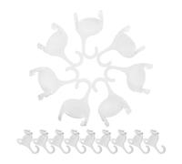 FOMIYES 20 Pièces Crochet Porte-Chaussures en Plastique Blanc Forme en U pour Organiser Chaussures Habillées et Baskets, Support Suspendu Multifonctionnel pour Entrée et Magasin