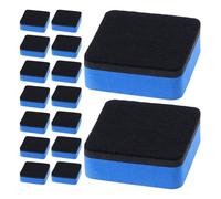 FOMIYES 20 Pièces Effaceurs pour Tableau Blanc à Sec Mini en Eva et Tissu Feutre, Portables et Lavables, Design Carré Ergonomique, pour Bureau et Salle de Réunion