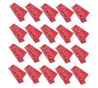 FOMIYES 20 Pièces Papier Cadeau Noël Réversible Motif Flocons Rouge Kraft pour Fêtes Hiver et Emballage Cadeau Élégant