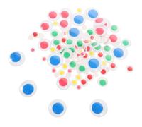 FOMIYES 200 Autocollants Yeux Mobiles Autocollants Dos Adhésif Plastique Sûr Assortis Couleurs et Tailles pour Créations DIY Poupées Animaux et Décorations Artisanales