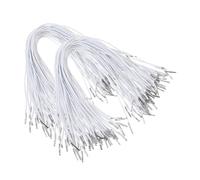 FOMIYES 200Pcs Elastic Barbed Cords with Metal Ends Versatile Stretch Round String for Projects Mask Making Book Binding and Crafting Lightweight and Portable Elastic Cord for Badges and Banners