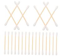 FOMIYES 200pièces à Double Embout Applicateurs Multifonctions pour Soins de Maquillage et Nettoyage Sachet Hygiénique Inclus
