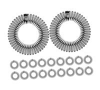 FOMIYES 20pièces Bandeau Peigne à Dents Complètes Flexible Et Extensible Bandeau Brosse à Cheveux Pour Femmes