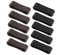 FOMIYES 20pièces Boucles De Ceinture Pour Hommes Et Femmes Accessoires De Fixation Pratiques Pour Ceintures Anneaux De Maintien Élégants Et Confortables De Noirs Foncé