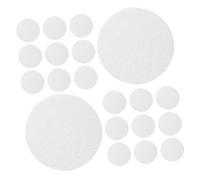 FOMIYES 20pièces Éponges Compressées pour Visage Coton de Pulpe de Bois Disques Démaquillants Réutilisables Nettoyants Faciaux Blancs