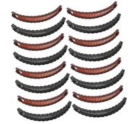 FOMIYES 20pièces Pince à Cheveux Banane Élastiques pour Queue de Cheval Peignes Double Face Clips Emboîtables pour Cheveux Longs et Épais de Femmes et Filles