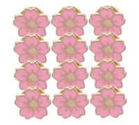 FOMIYES 24 Pièces Broches Fleur Kawaii Émail Badge Floral Pins Cerisiers Roses Accessoires Mode pour Vêtements Sacs à Dos et Bijoux Femmes