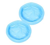 FOMIYES 2paires Bassin Spa Gonflable Avec Pompe Lot De Bleu Ciel Pour Bain Portable Et Détente Maison
