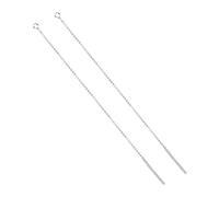 FOMIYES 2paires Fils Oreille Longs Argent Enfile-boucles Oreilles Accessoires Diy Pour Femmes