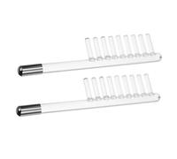 FOMIYES 2pièces Baguette De Thérapie Électrique Verre Accessoires De Remplacement Pour Appareil De Haute Pour Des Cheveux Et Applications Faciales Lumière Violette
