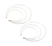 FOMIYES 2pièces Bandeaux Dorés Style Vintage Couronne Halo à Trois Couches pour Femmes Accessoires de Coiffure Hanfu Cosplay Mariages Halloween et Loisirs Créatifs