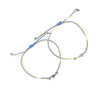 FOMIYES 2pièces Bracelet Tissé Forme De Cœur Avec Breloque Bracelet à Cordon Pour Femme Assorti Avec Breloque Cœur