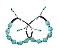FOMIYES 2pièces Bracelet Tortue Turquoise Pour Femme Lot De Bracelets Créatifs Vintage Avec Perles Élégantes Accessoire De Mode Unique