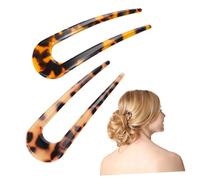 FOMIYES 2pièces Épingles à Cheveux Acétate Pratiques Pour Chignon Décoration Mélangées