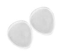 FOMIYES 2pièces Éponges De Maquillage Silicone Transparentes Lot De Éponges Non-absorbantes Pour Fond De Teint Et Cosmétiques Liquides Application Douce Et Uniforme