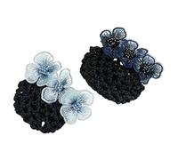 FOMIYES 2pièces Filets à Chignon Fleurs Accessoires Élégants Pour Cheveux Snood Maille Pour Chignon Barrette Décorative Pour Look Classique Et Raffiné