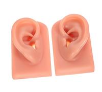 FOMIYES 2pièces Modèle Oreille Humaine Silicone Lot Pour Entraînement Au Perçage Oreille Artificielle Pour Pratique Et Enseignement