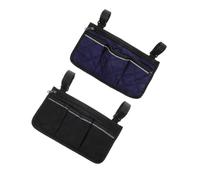 FOMIYES 2pièces Organisateur De Sacs Pour Accoudoirs De Latéraux Avec Poches Et Bandes Réfléchissantes Pour Déambulateurs Et Rollators