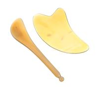 FOMIYES 2pièces Outils De Massage Scraping Pour Visage Corps De Plaques Corne Et Bâtons De Gua Sha Pour Soulager La Tension Et Les Rides
