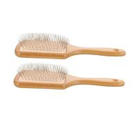 FOMIYES 2pièces Peigne De Massage Carré à Coussin Air Brosse à Cheveux Acier Inoxydable Lot Pour Femme Démêle Et
