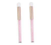 FOMIYES 2pièces Pinceau Maquillage Yeux Pinceaux Fards à Paupières Pinceau Fard à Paupières Nettoyant Pour Nez Outil De Maquillage Rose
