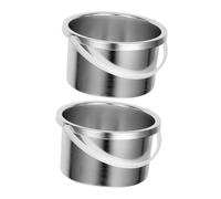 FOMIYES 2pièces Pot de Cire Chaude Métal Chauffe-cire Cuve de Rechange pour Appareil Épilation Usage Domestique ou Professionnel