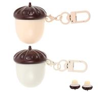 FOMIYES 2pièces Soin Hydratant Pour Lèvres Filles Design Châtaigne Non Gras Respectueux Peaux Sensibles Format Voyage Partage Famille