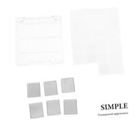 FOMIYES 3 ensembles Palette Vide pour Fards à Paupières Compartiments avec Emplacement Pinceau Boîte de Rangement Maquillage Carrée Robuste pour Artistes et Usage Personnel