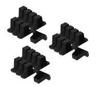 FOMIYES 3 Ensembles Pieds De Bagages Pads À Pieds De Remplacement Des Bagages Pads De Pieds De Remplacement De Goujons À Bagages Nom Valise Noir Plastique 8 Pièces * 3