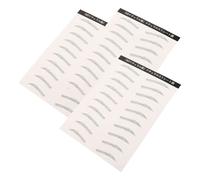 FOMIYES 3 Feuilles Transferts Temporaires pour Façonnage Naturel et Réaliste Autocollants Adhésifs pour Maquillage Facile et Filles Couleur Noire