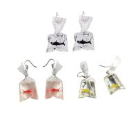 FOMIYES 3 Paires Boucles Oreilles Forme de Requin pour Femmes Ornements Couleurs Aléatoires Couleur Aléatoire