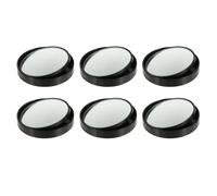 FOMIYES 3 Paires de Rétroviseurs Auxiliaires D’Angle Mort pour Voiture Miroir Rond Cadre Noir Miroir Intérieur Pratique Élargissant le Champ de Vision Adapté à la Plupart des
