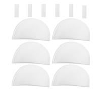 FOMIYES 3 Paires D'épaulettes Auto-adhésives en Éponge Respirante pour Femmes, Coussinets D'épaule Fins 1 Cm, Blancs, Rehausseurs pour Vêtements Féminins, pour Blazer, Costume et Couture